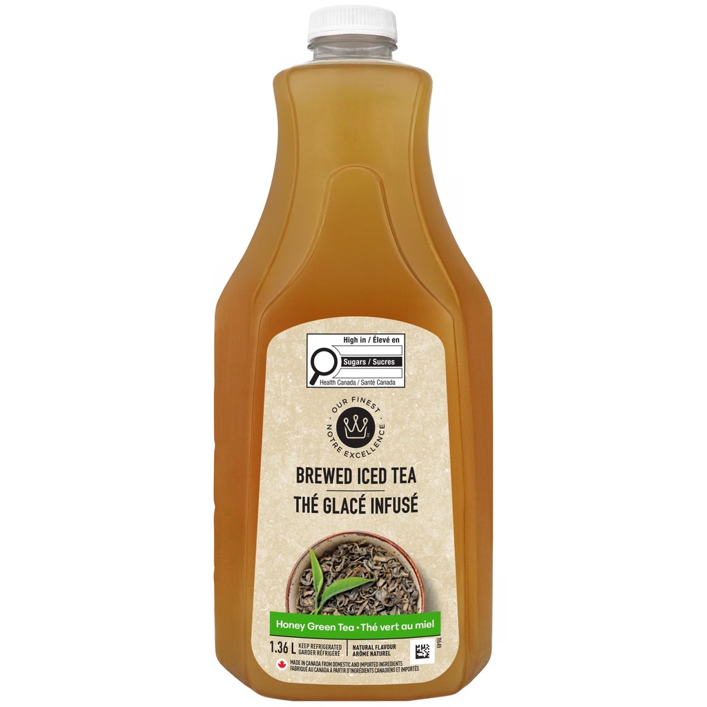 Thé glacé infusé Thé vert au miel Notre Excellence, 1,36 L