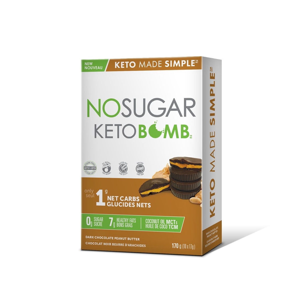 No Sugar Keto Bomb Chocolat Beurre d'Arachides