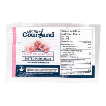 Secret Gourmand Flanc de porc salé