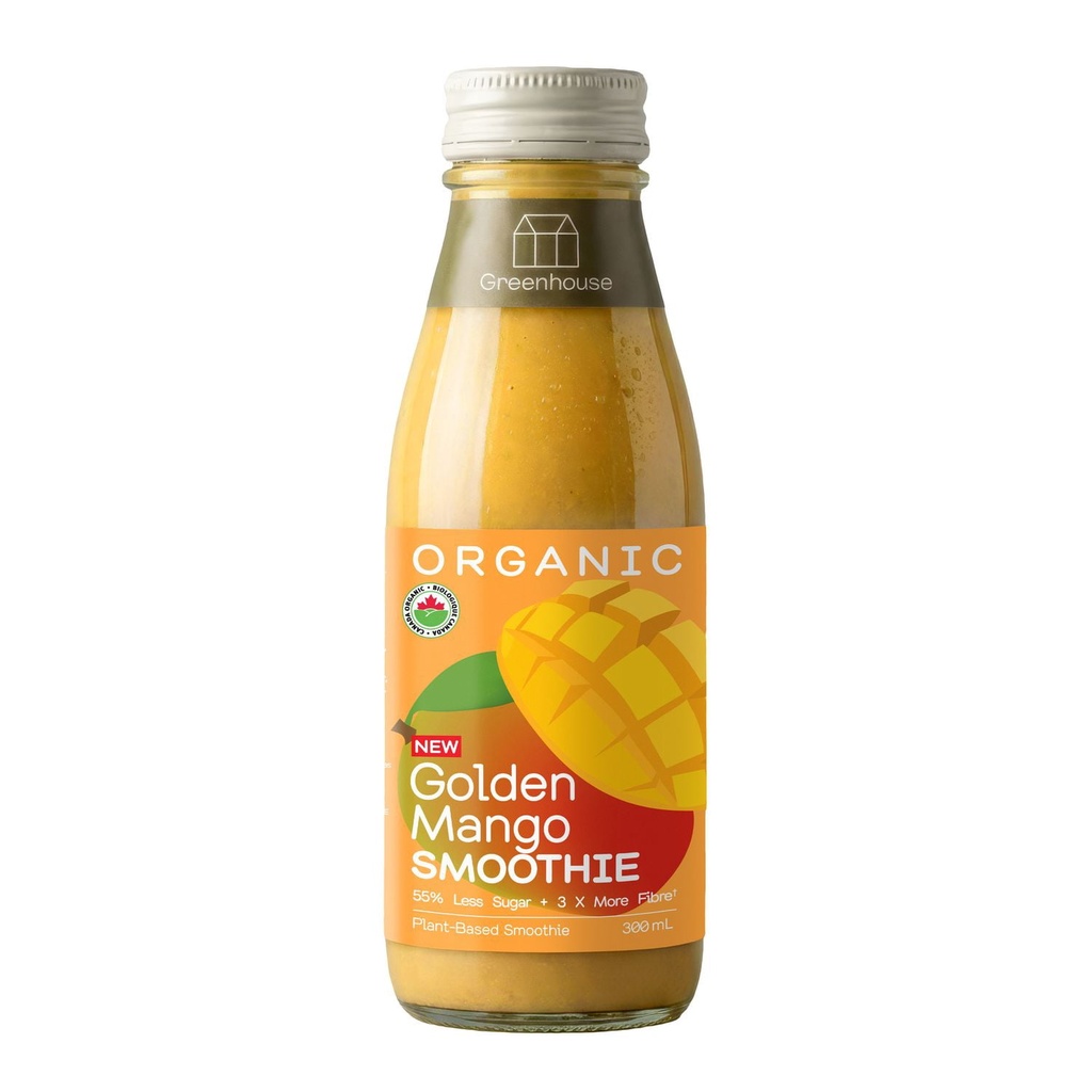 Smoothie à la mangue dorée biologique Greenhouse 300 mL