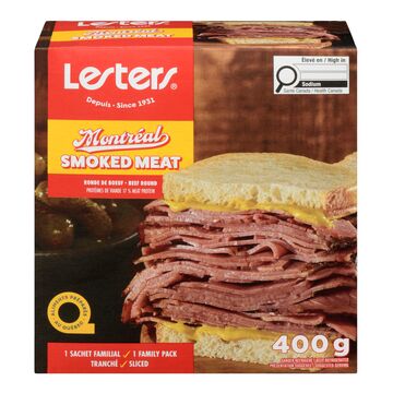 Lesters Viande fumée style Montréal tranchée