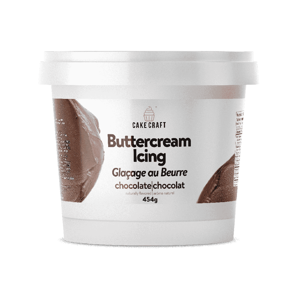 Glaçage à la crème au beurre Cake Craft - 16 oz, glaçage prêt à l'emploi pour gâteaux, cupcakes, biscuits et plus encore, texture super lisse, aucune préparation requise, saveur de chocolat
