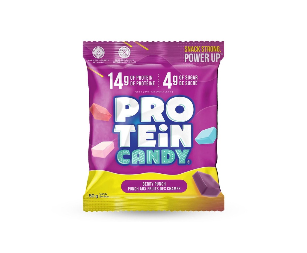 Protein Candy, Punch aux fruits des champs, Bonbons moelleux protéinés
