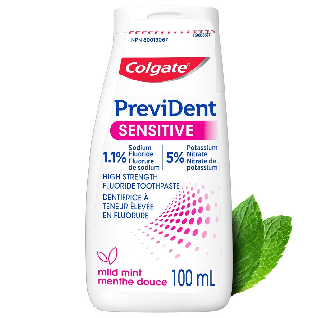 Colgate PreviDent Sensitive Dentifrice, Menthe, 100 ml