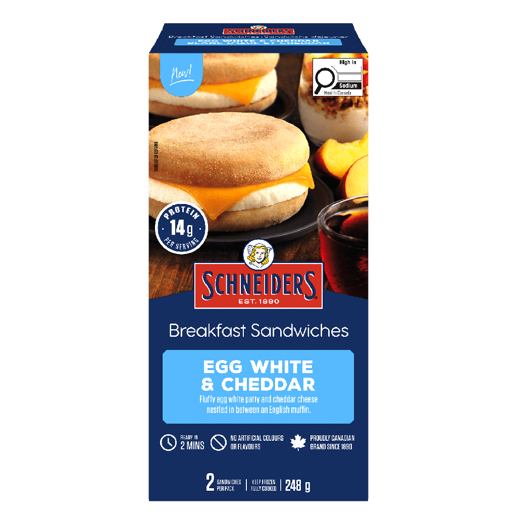 Schneiders Sandwich déjeuner blanc d'œuf et cheddar 248 g