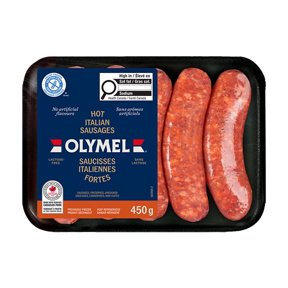 SAUCISSES ITALIENNES FORTES SAUCISSES ITALIENNES FORTES CONS NON CUITES 450G