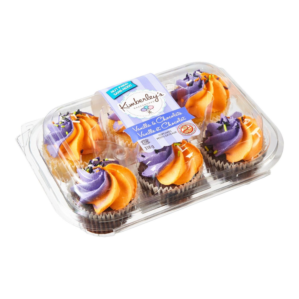 Petits gâteaux d’Halloween à la vanille et au chocolat Kimberley's Bakeshoppe