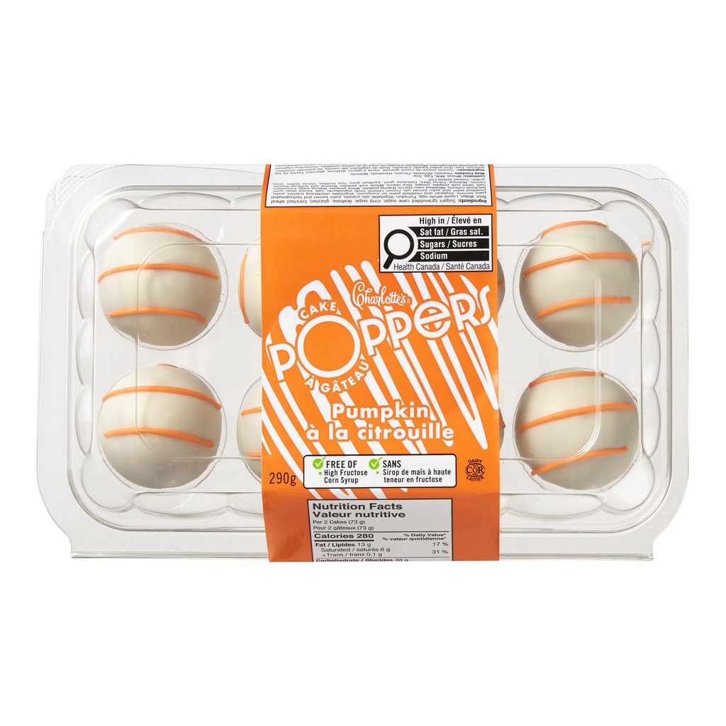 Poppers à gâteau à la citrouille Charlotte’s