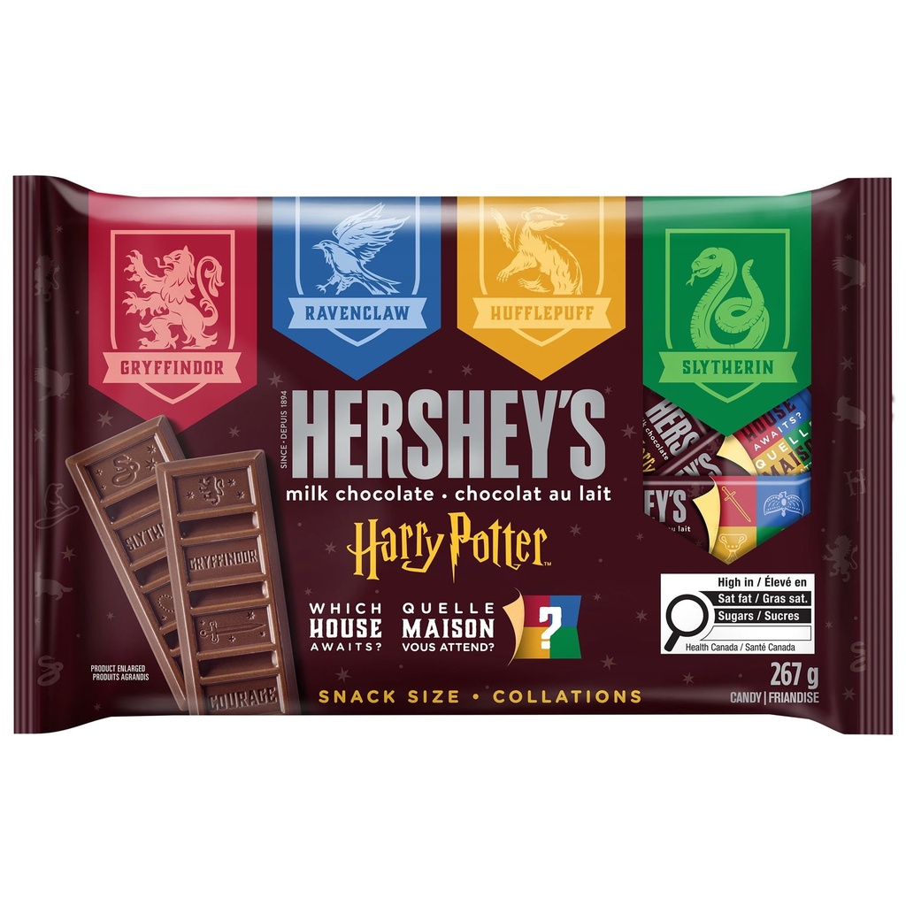 Collation de chocolat au lait HERSHEY'S HARRY POTTER, 267g