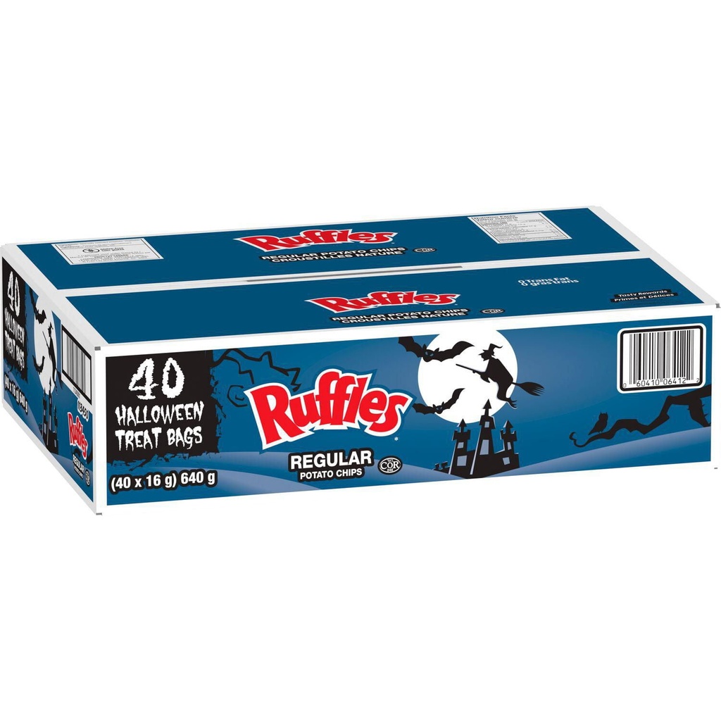 Ruffles Croustilles Nature, Sacs de Friandises d'Halloween, (40 Unités)