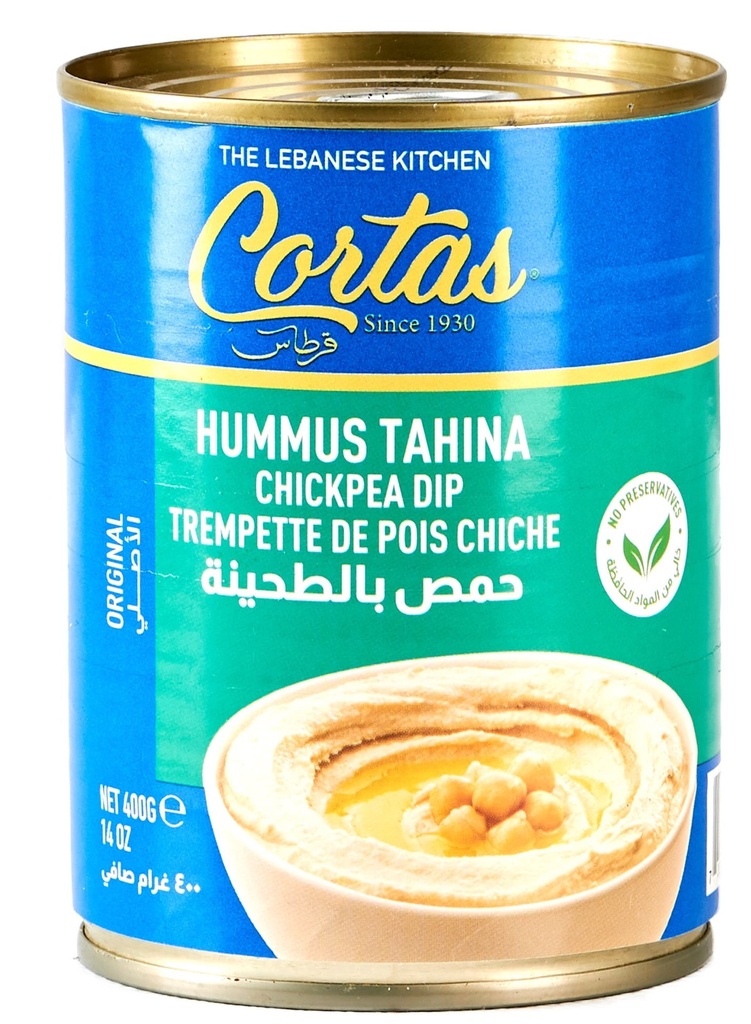 Cortas Trempette de pois chiches – Houmous Tahina 400g Can
