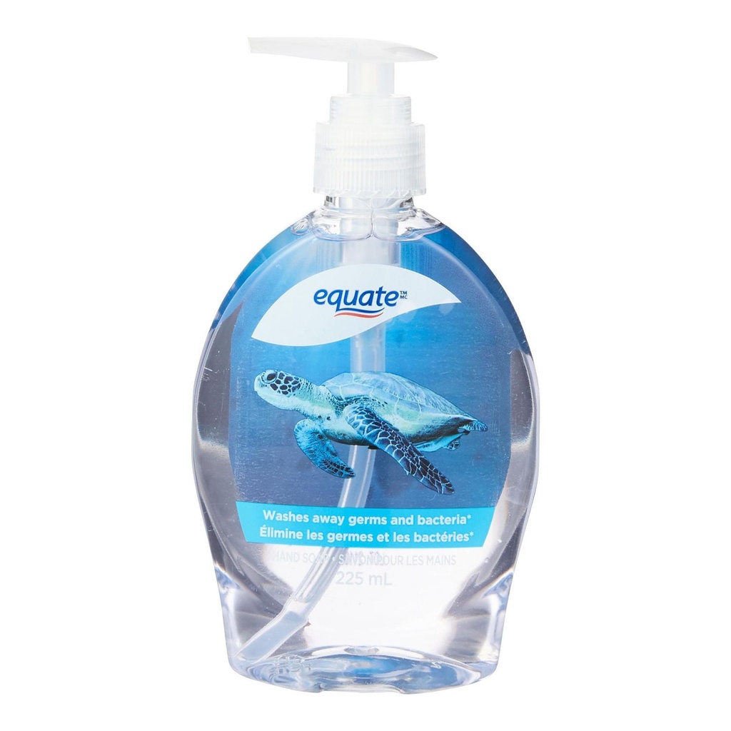 Equate Savon pour les Mains Liquide - 225mL, Formule Transparente Originale, Parfum Frais