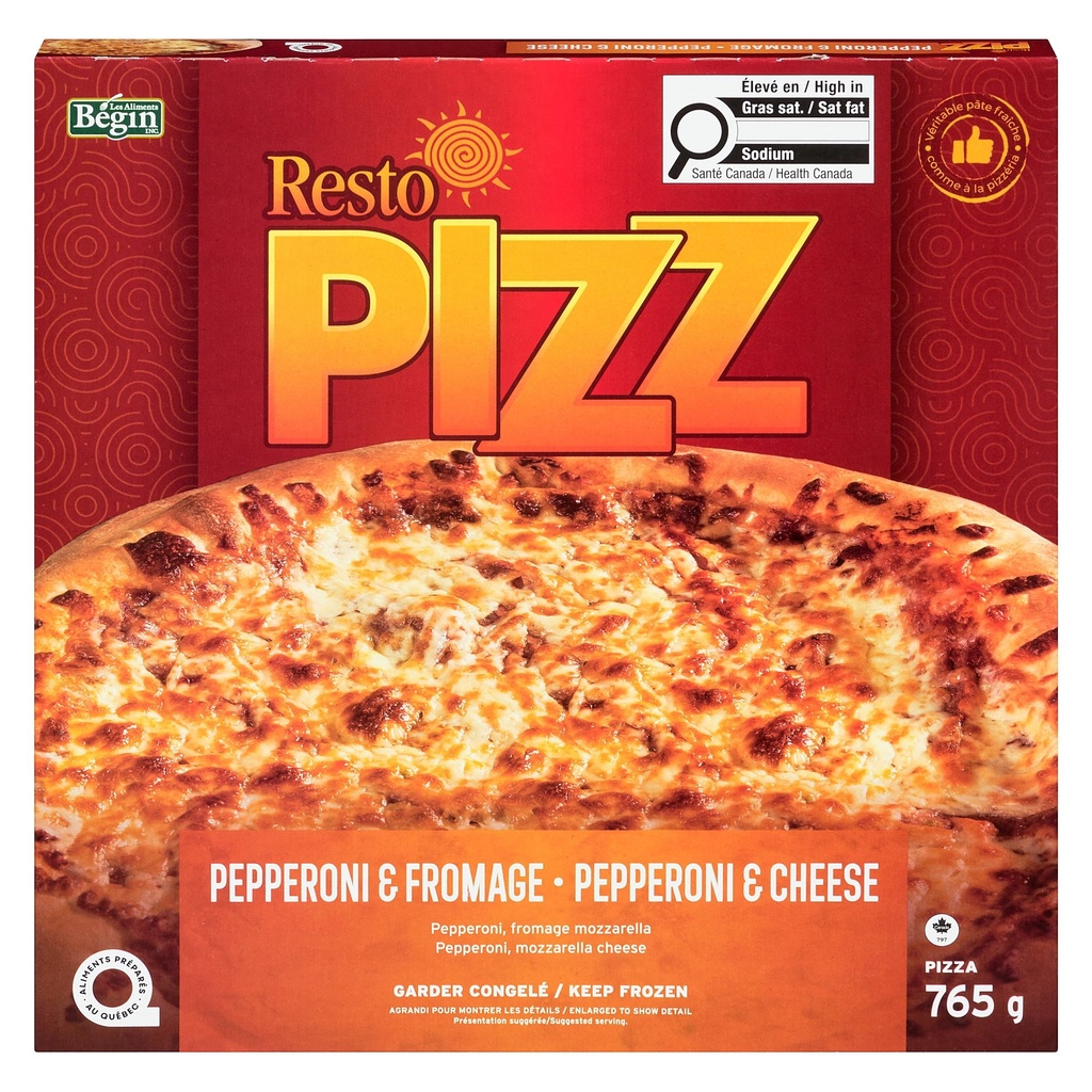 Pizza Pepperoni & Fromage surgelée, 765g (Contient : Blé, Soya, Milk) Pepperoni & Fromage 765g