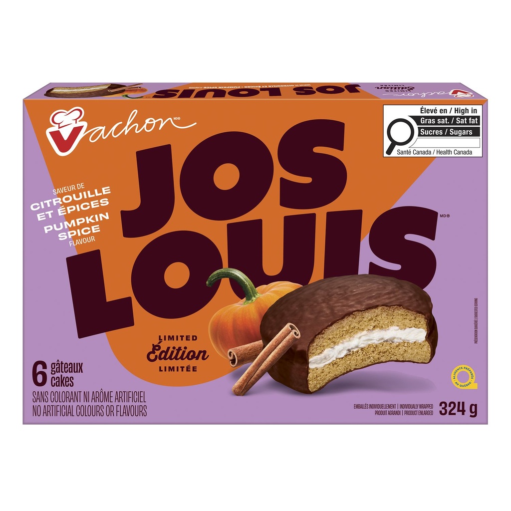 Gâteau à saveur de citrouille et épices Jos Louis🅫 de Vachon🅫
