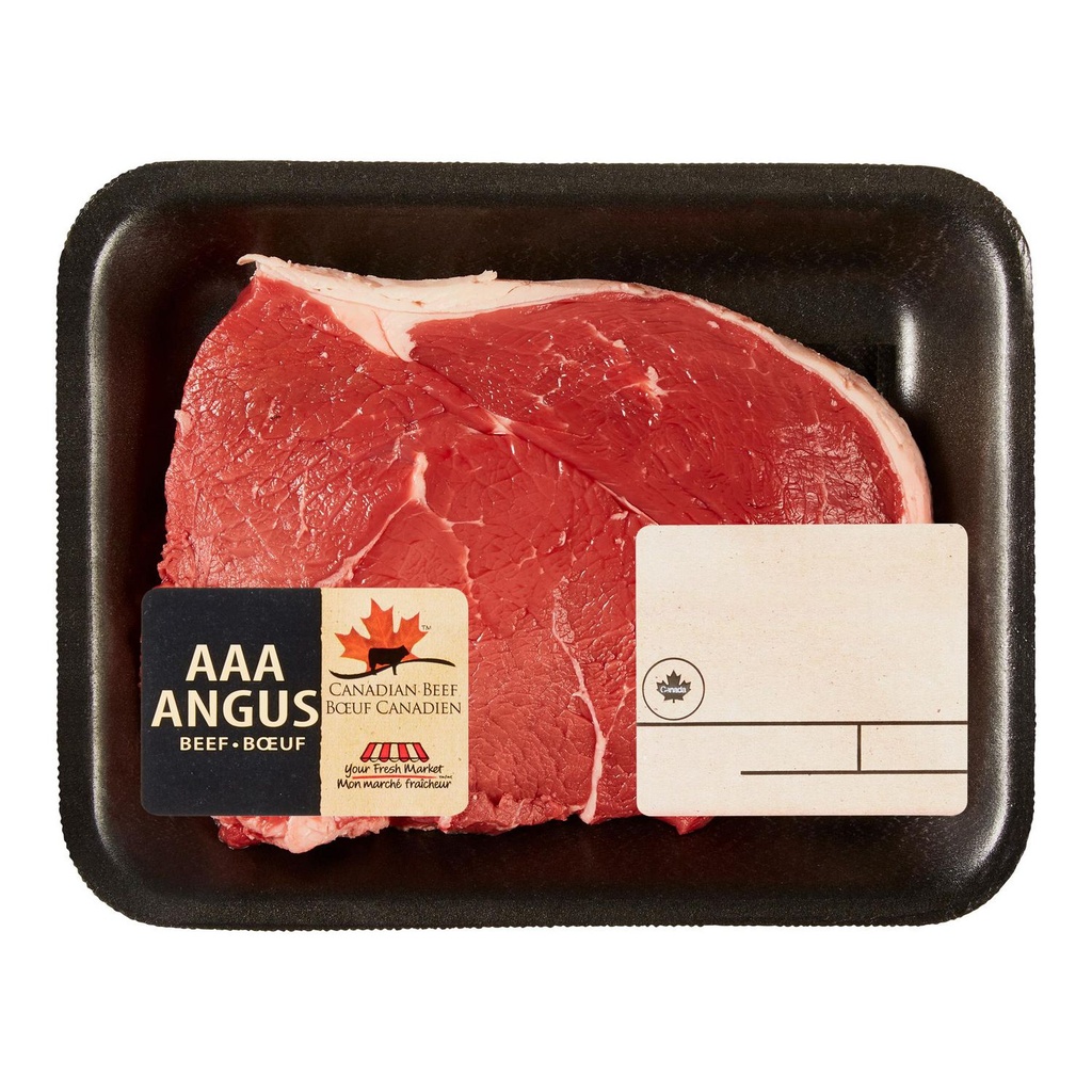 Bifteck de haut de surlonge Angus de catégorie AAA Mon marché fraîcheur, 1 ou 2 biftecks, 0.35 - 0.60 KG