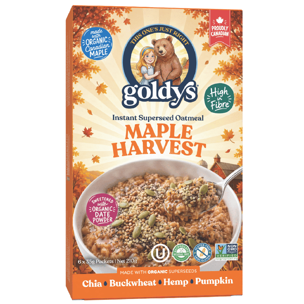Goldy's Goldys Flocons d'Avoine Instantané Récolte d'Érable
