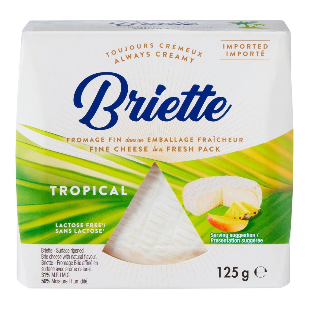 Fromage fin tropical Briette