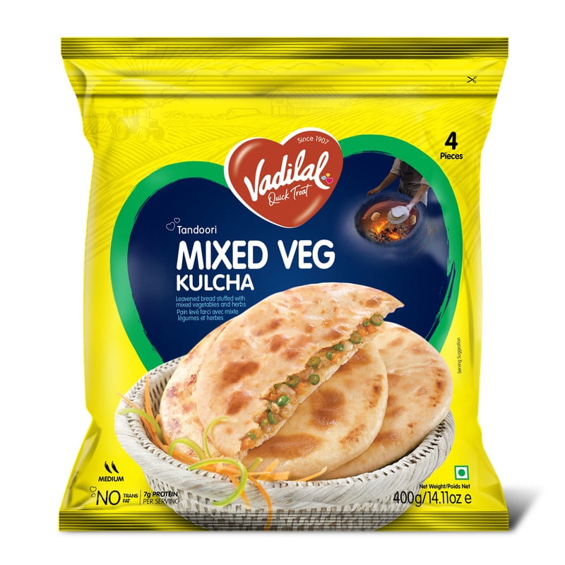 Vadilal Kulcha aux légumes mélangés