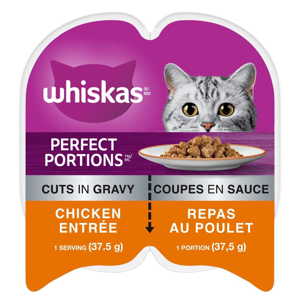 Repas au poulet en sauce Perfect Portions de Whiskas pour chats