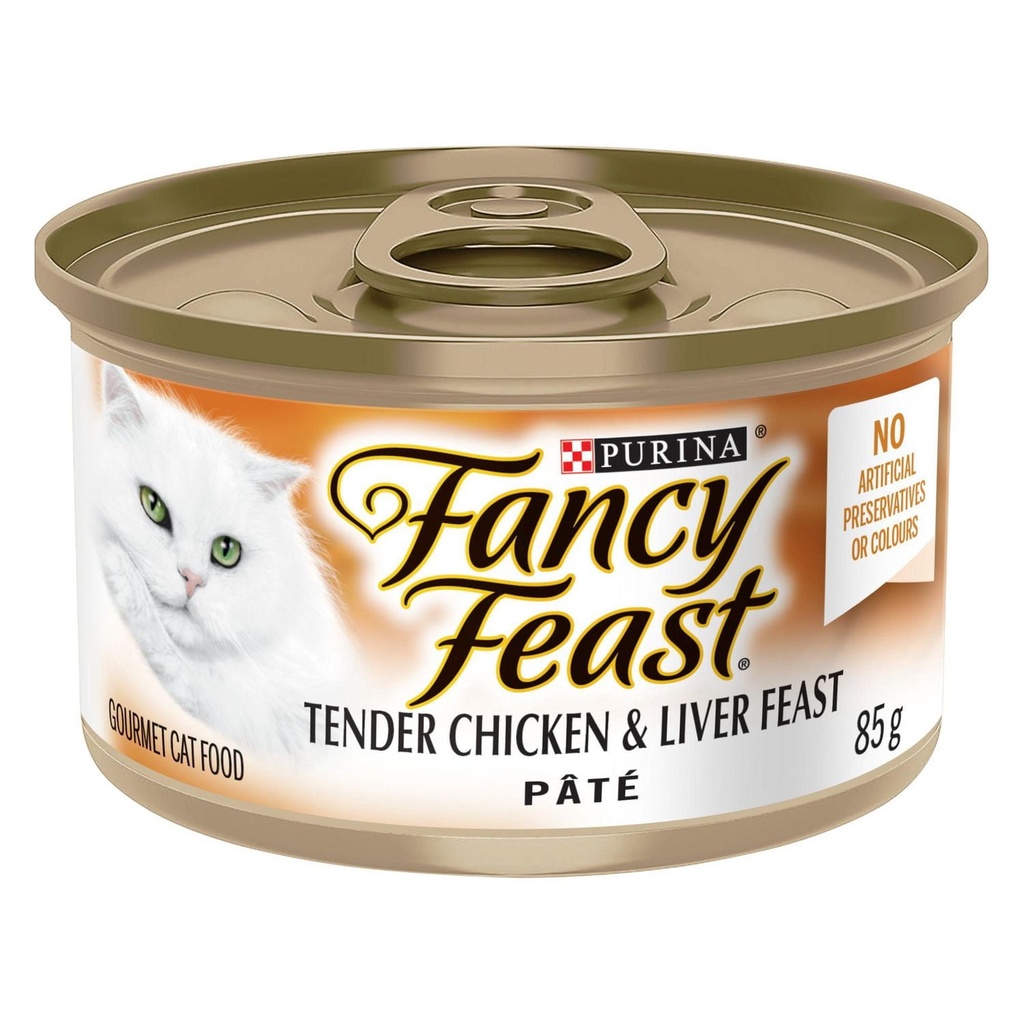 Fancy Feast Pâté Festin de Foie et de Poulet Tendres Nourriture pour Chats