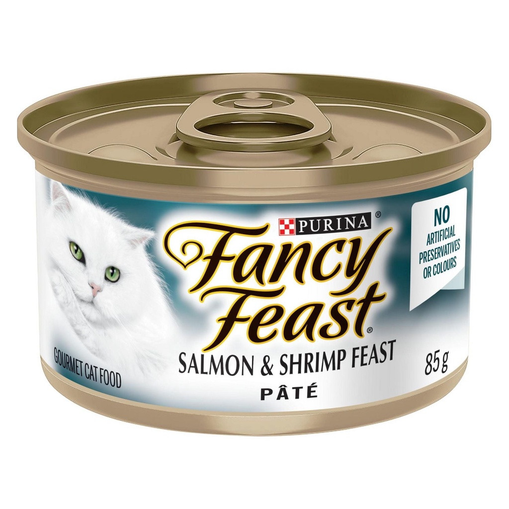 Fancy Feast Pâté Festin de Saumon et de Crevettes Nourriture pour Chats
