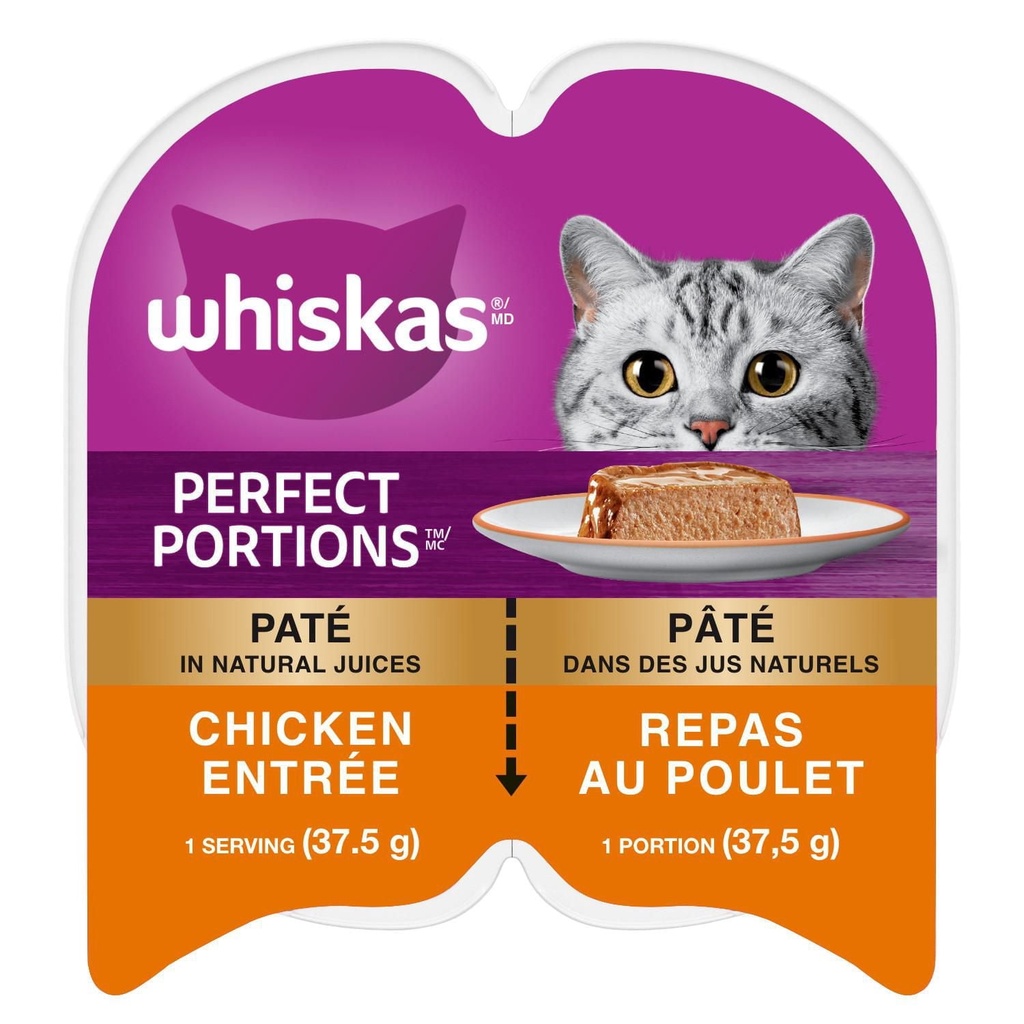 Whiskas Perfect Portions Nourriture pour chat au poulet