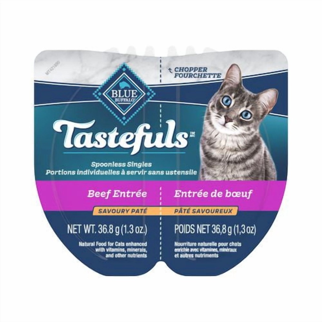 Blue Buffalo Blue Tastefuls Portions individuelles de boeuf savoureux en pâté