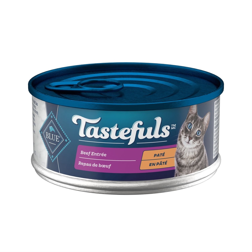 Blue Buffalo Tastefuls Beef Entree Pâté naturel nourriture humide pour chats