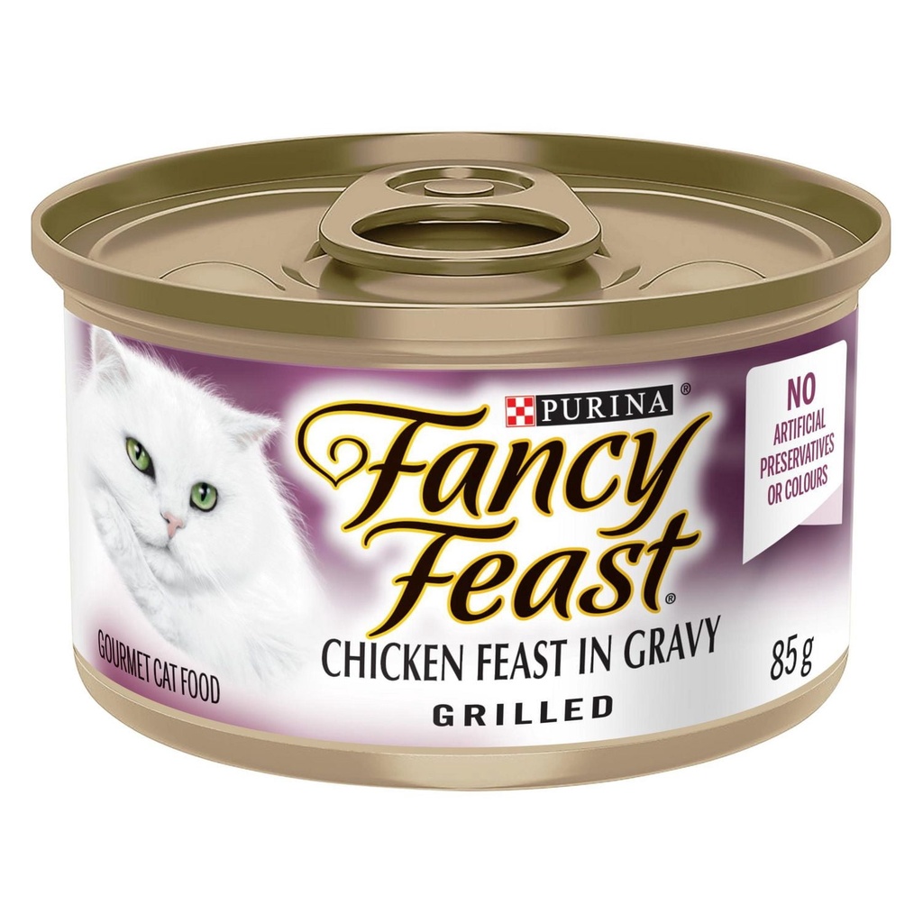 Fancy Feast Grillé – Festin de Poulet en Sauce Nourriture pour Chats