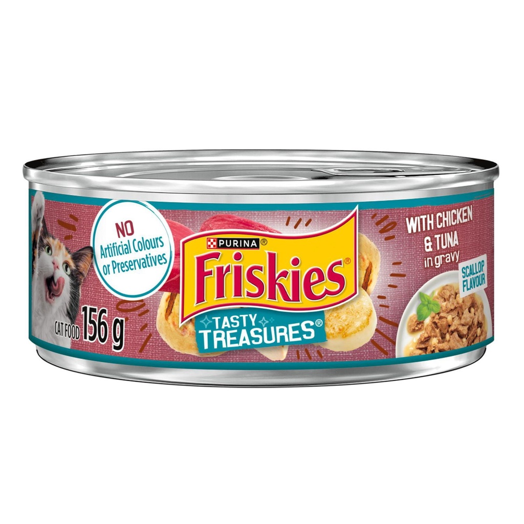 Friskies Tasty Treasures avec Poulet et Thon Nourriture pour Chat