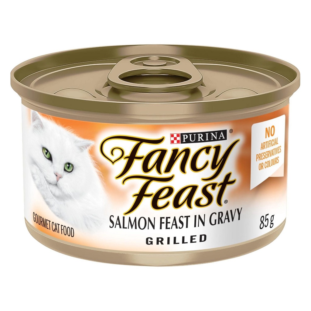 Fancy Feast Festin de Saumon Grille en Sauce Nourriture pour Chats
