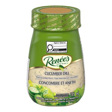 Renée's Gourmet Vinaigrette et trempette au concombre et à l'aneth