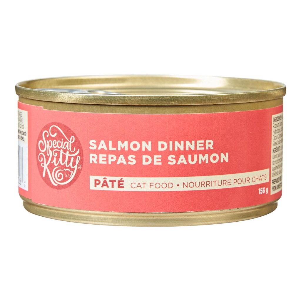 Pâtée pour chats Special Kitty – Dîner au saumon, conserve de 156 g