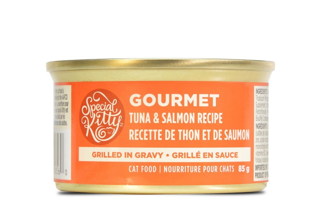Special kitty grille recette de Thon er de Saumon en sauce
