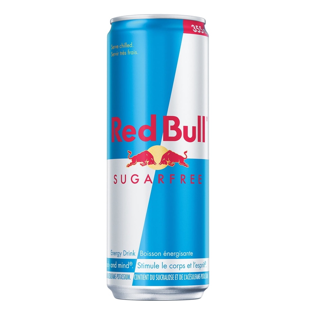 Red Bull Boisson Énergisante, Sans Sucre 355ml