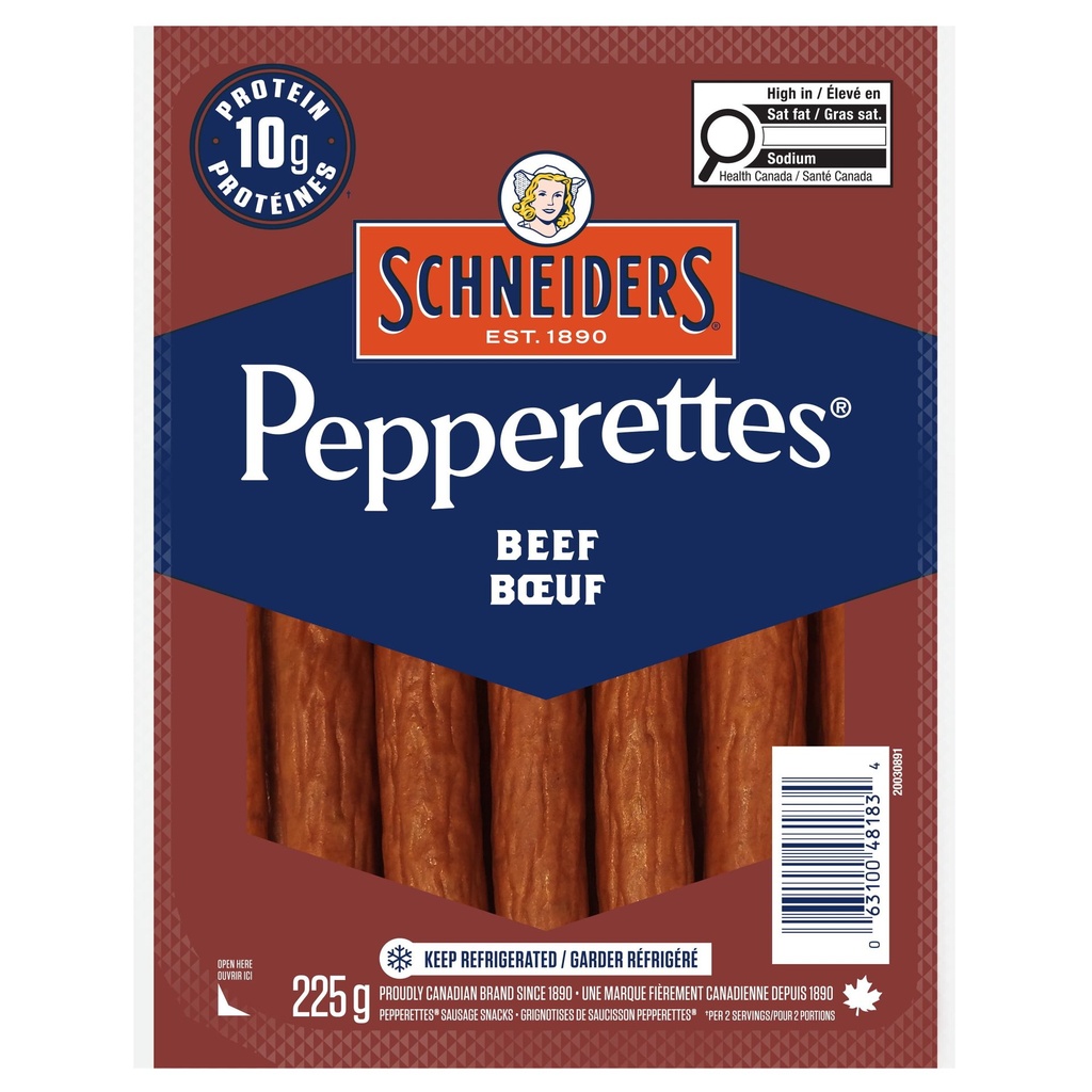 Schneiders Bâtonnets de saucisson de bœuf Pepperettes® 225 g