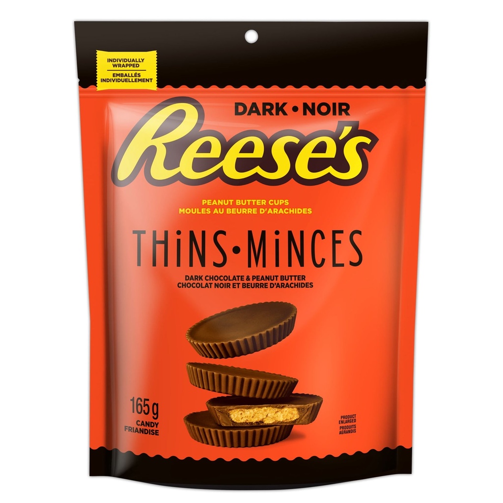 MOULES AU BEURRE D’ARACHIDES et chocolat noir REESE’S THiNS, 165 g