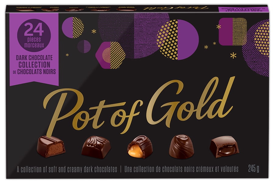 Pot of Gold Coffret-Cadeau Collection de Chocolats Noirs, 245G