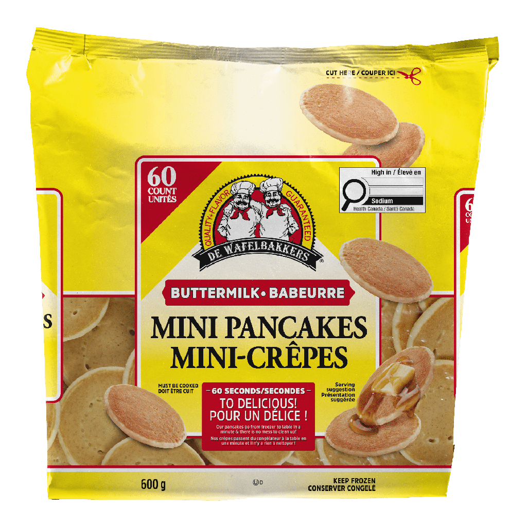 Mini crêpes au babeurre De Wafelbakkers, 60 un
