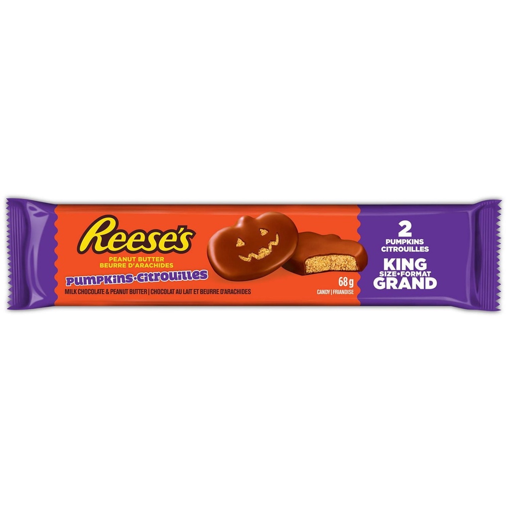 Friandise d'Halloween citrouilles au beurre d'arachides REESE'S, 68g
