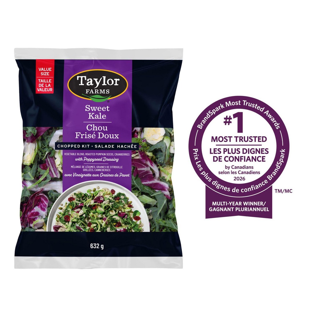 Salade Hachée chou frisé doux – taille de la valeur 632 g