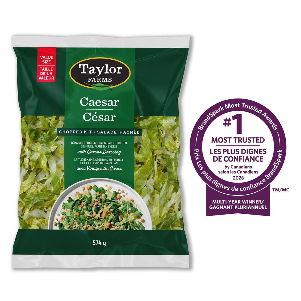 Salade Hachée César – taille de la valeur 574 g