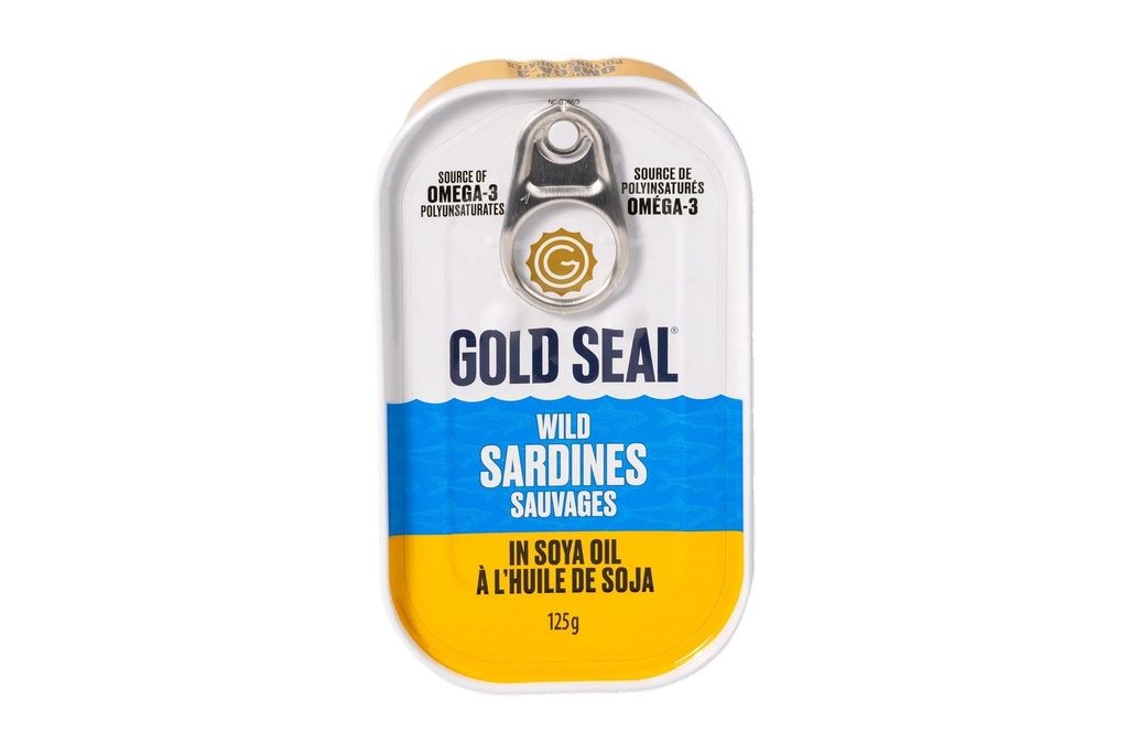Gold Seal Sardines sauvages à l'huile de soja