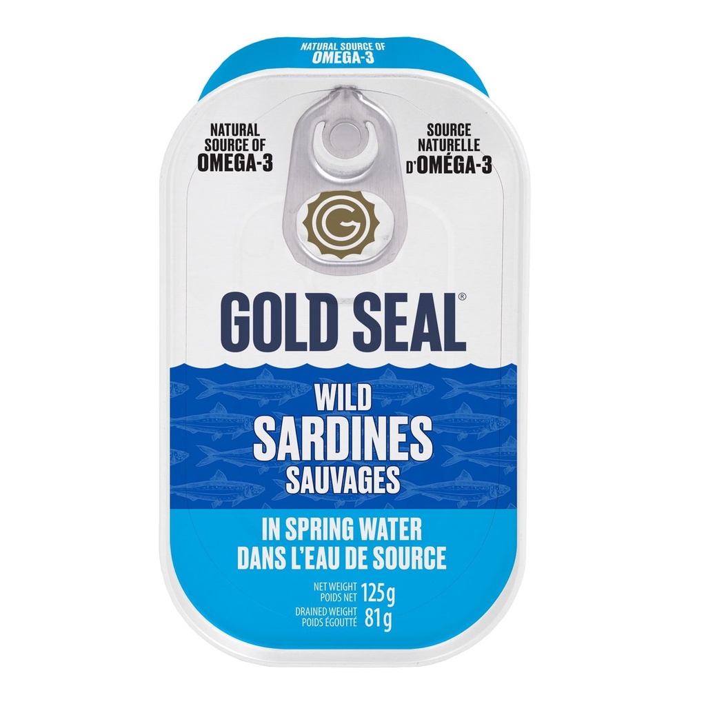 Gold Seal Sardines sauvages, Eau de source
