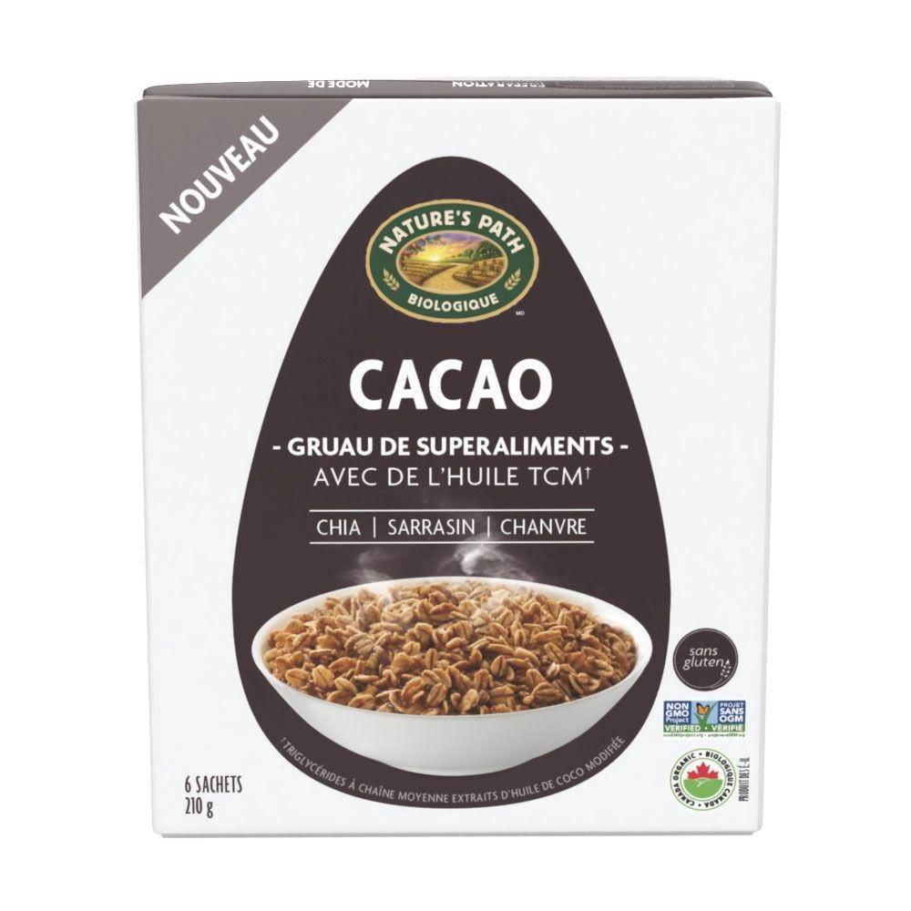 Gruau biologique Cacao Nature's Path boîte de 210 g