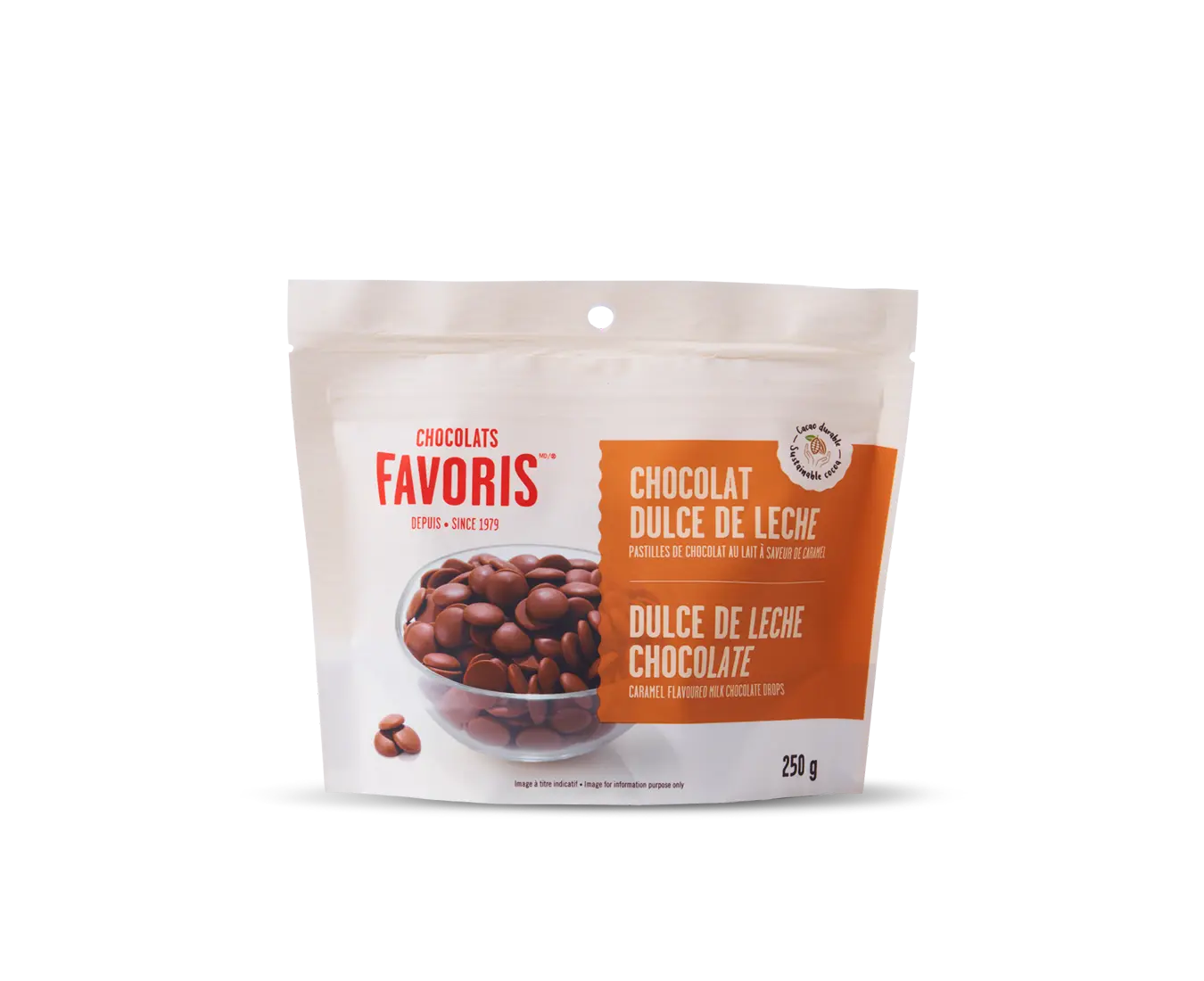 Choco fav pastilles Chocolat Dulce De Leche 200g
