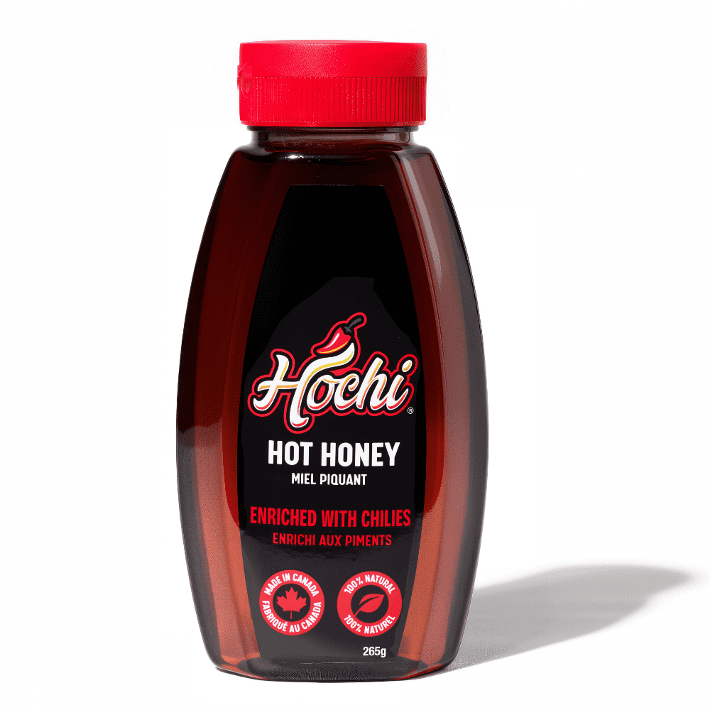 Hochi Miel Piquant en Bouteille Compressible, Miel Canadien Infusé au Piment, 265 g