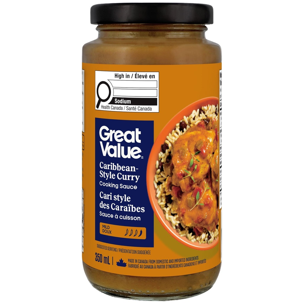 Sauce à cuisson Cari style des Caraïbes Great Value