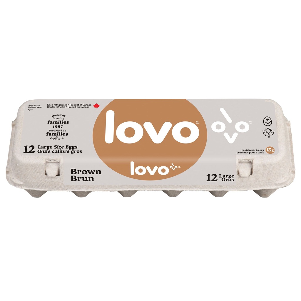 Lovo gros oeufs bruns 12