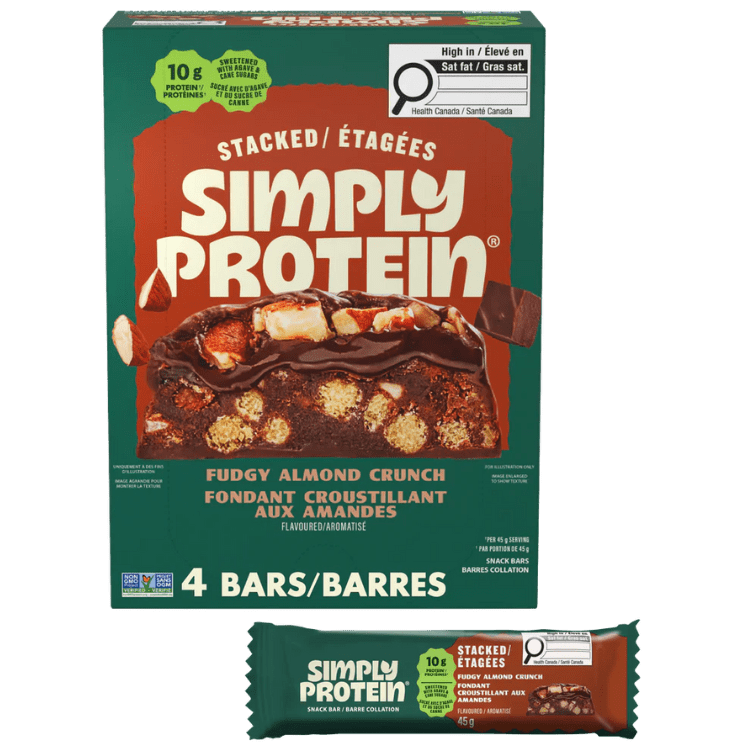 SimplyProtein Barres empilées - Fudgy Almond Crunch